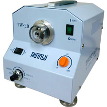 日通電子工業のツイストマックTW-20は卓上小型の電動式芯線ヨジリ機です。右回転・左回転切り替え機能。