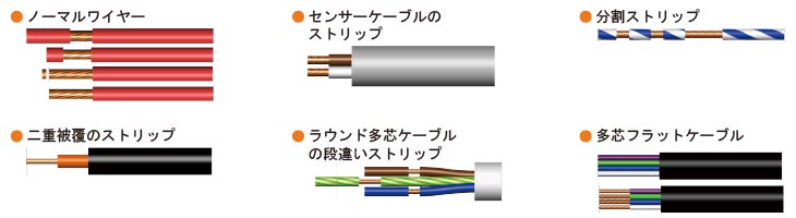 電動ワイヤーストリッパーUS2600のアプリケーション例