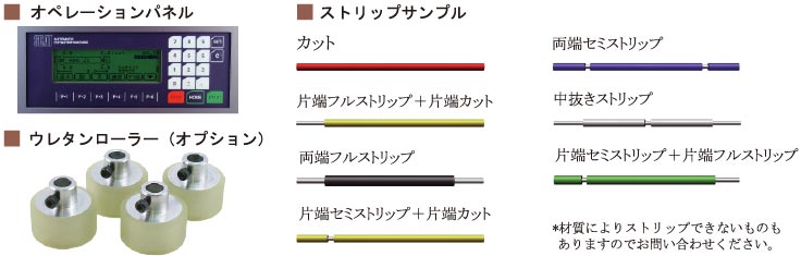 自動測長切断ストリップ機ZKS-100の詳細とサンプル