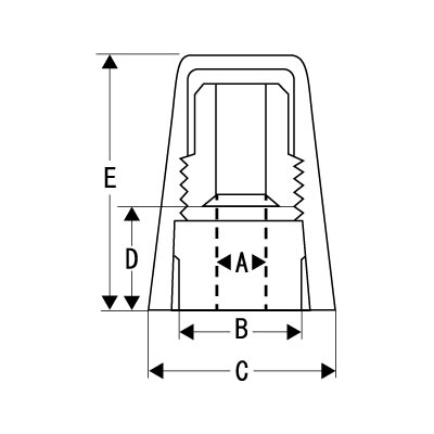 寸法図 ワイヤーナットコネクター