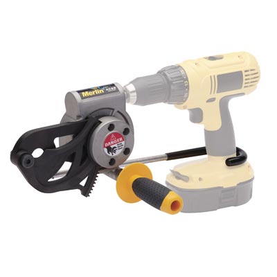 ステンレスで補強されたアルミケーブル&phi;19mmまでのケーブルに対応。 Merlin™ ACSR Cutter