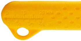 フックホールと簡易スケール