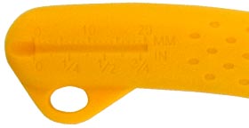 フックホールと簡易スケール