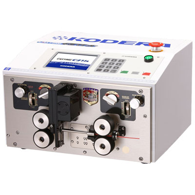 全自動測長切断ストリップ機「キャスティング」C371A ハイパワーモデル。線材加工の標準機。