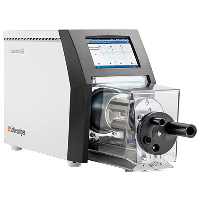 同軸ケーブルストリップ装置 CS6580 4枚のブレード全体を使い、薄く強く密着した被覆を取り除きます。最長100mmのストリップ長さ。