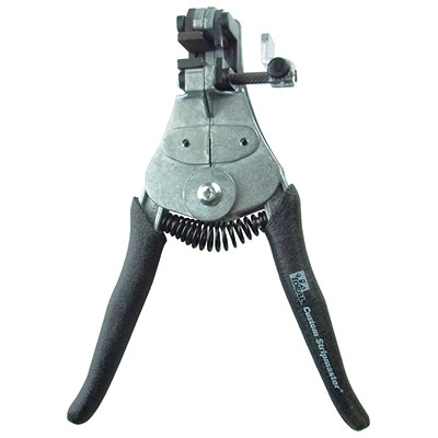 「カスタムストリッパー」MILスペック電線、テフロン線、ETFE線など硬質、薄被覆線に最適なダイタイプ型ブレードを採用。