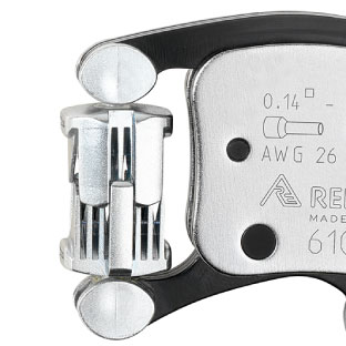 セルフガイドクリンピング機構