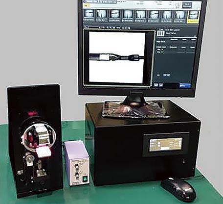 カシメ（端子結合）状態を検査する外観検査ユニット