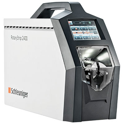 超精密電動ロータリーストリッパー RS2400【RotaryStrip 2400】 ロータリー方式。カラータッチパネルによる集中プログラミング。