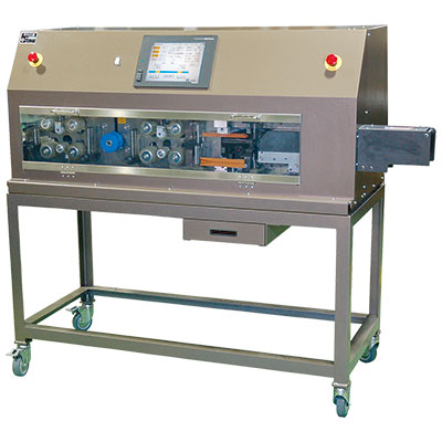 SA-367 全自動測長切断ストリップ機「オートワイヤースキンマシン」