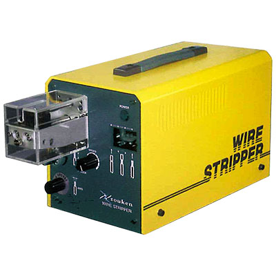 電動小型ワイヤーストリッパー ZKS-12 V刃調整式。ダイヤル設定。